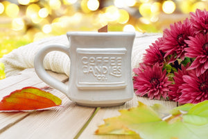 Blooming Mums Coffee Mug Candle