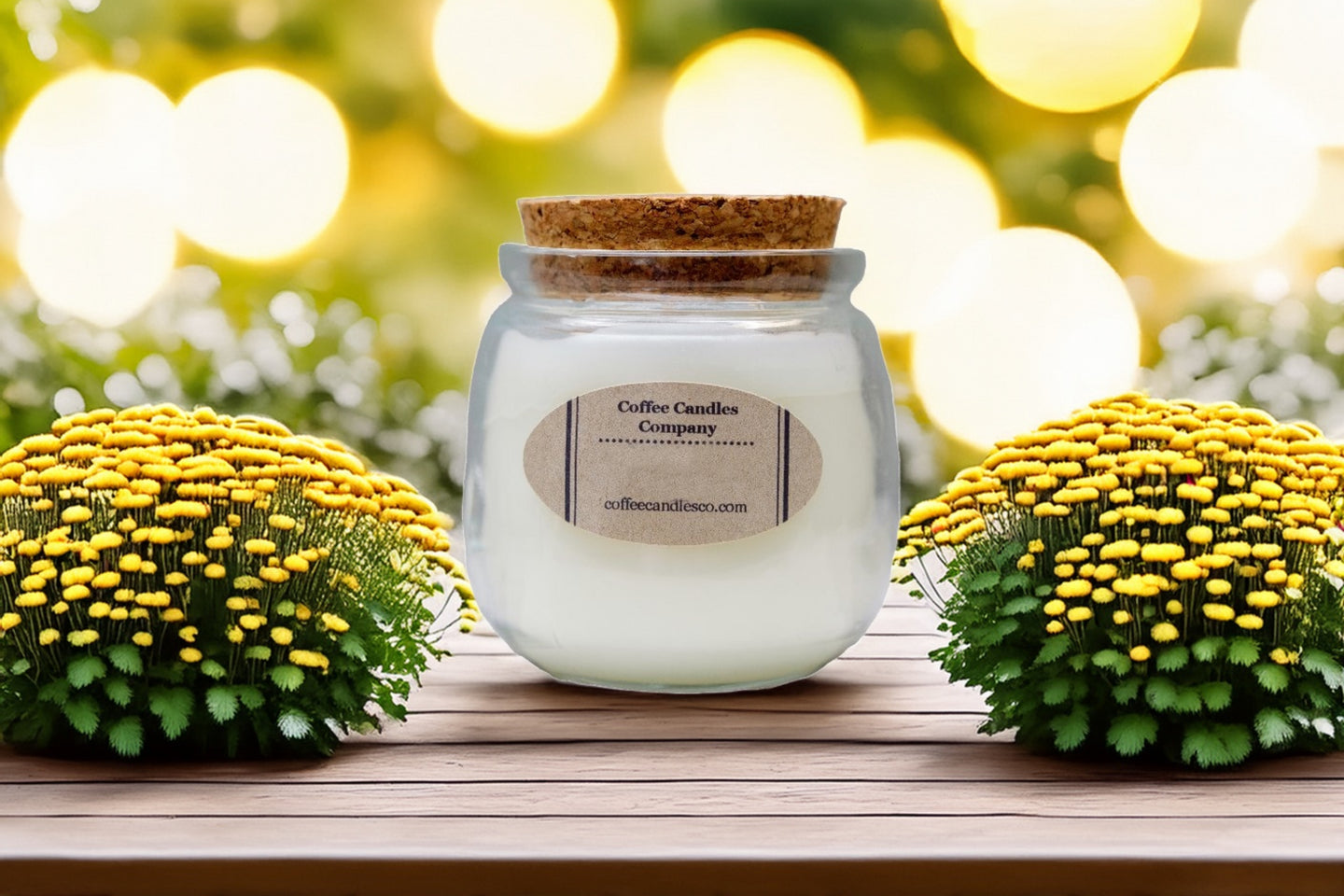 Blooming Mums Cozy Glow Candle