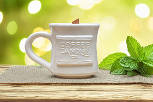 Garden Mint Coffee Mug Candle